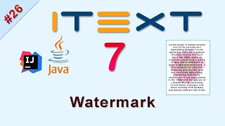 Add watermark image to PDF using iText Java