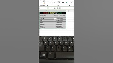 Perfect Excel Borders with One Shortcut – You’ll Never Use the Mouse Again #excel #keyboard #border