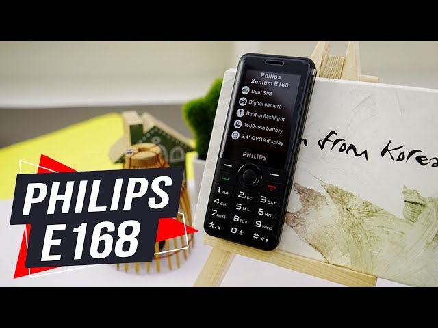 FPT Shop - Philips E168: Thiết kế đơn giản, nhỏ gọn