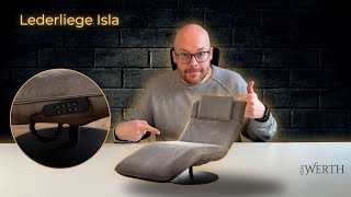 Lederliege Isla, Funktionale Bequemlichkeit  Dewall Design