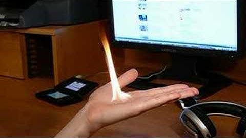 Pyrokinesis Demonstration