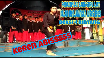 Penampilan Keren Bang Guru Ajat Dalam Menjalankan Jurus Beksi || Beksi 4 Bintang