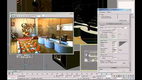 3DStudio MAX - Mental Ray / Photographic Exposure Control (3DS Max Video Tutorials)