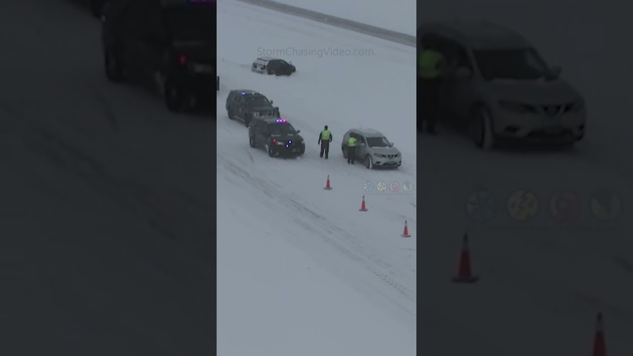 Surprise Snow Squall causes accidents in Fargo #shorts