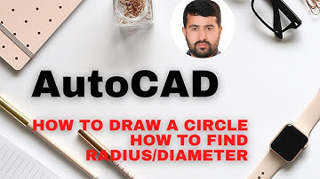 How to draw circle in AutoCAD, how to measure Radius and Diameter: 2p, 3p, ttr, tan, tan, tan,
