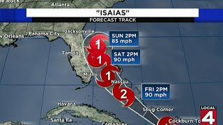 Tracking the path of Hurricane Isaias on July 31, 2020