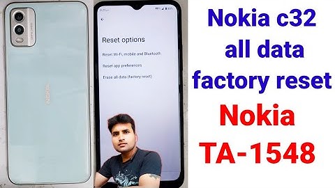 How to reset factory data in nokia c32 | nokia c32 Mobile reset kaise kare || Nokia TA-1548