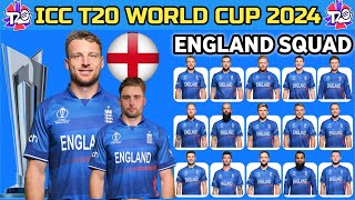 ICC T20 World Cup 2024 | England Squad |Eng Squad 2024 |