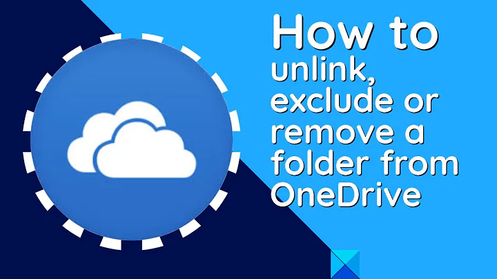 How to unlink, exclude or remove a folder from OneDrive in Windows 11/10