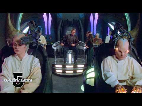 Captain Sheridan Commands the White Star Against a Shadow Vessel | Babylon 5