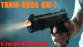 ToyGun【モデルガン発火】〔C-Tec 45ACP/CP-W・Kickカート〕を《タニオコバ GM-7》で発火