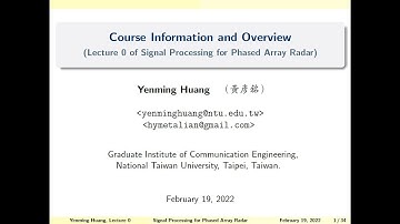 20220219 Lecture 0-2: Course Information and Overview (課程資訊和概覽)