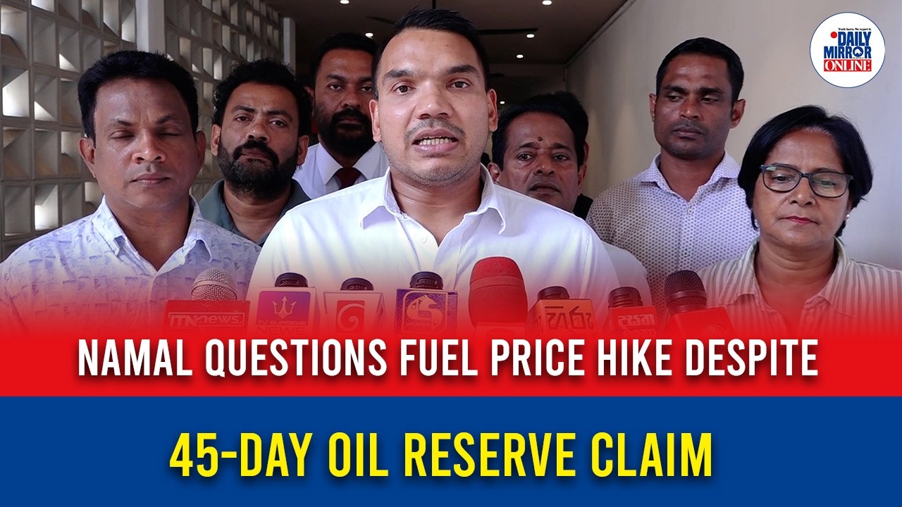 Namal questions fuel price hike despite 45-day oil reserve claim