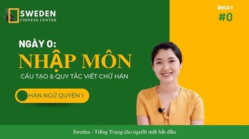 NGÀY 0: NHẬP MÔN TIẾNG TRUNG | Cấu tạo và quy tắc viết chữ Hán | Tự học tiếng Trung Sweden