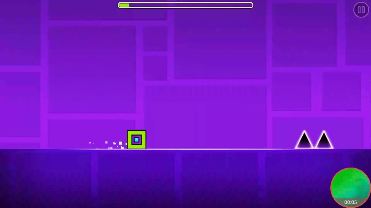 Geometry dash level 1 stereo madness - YouTube