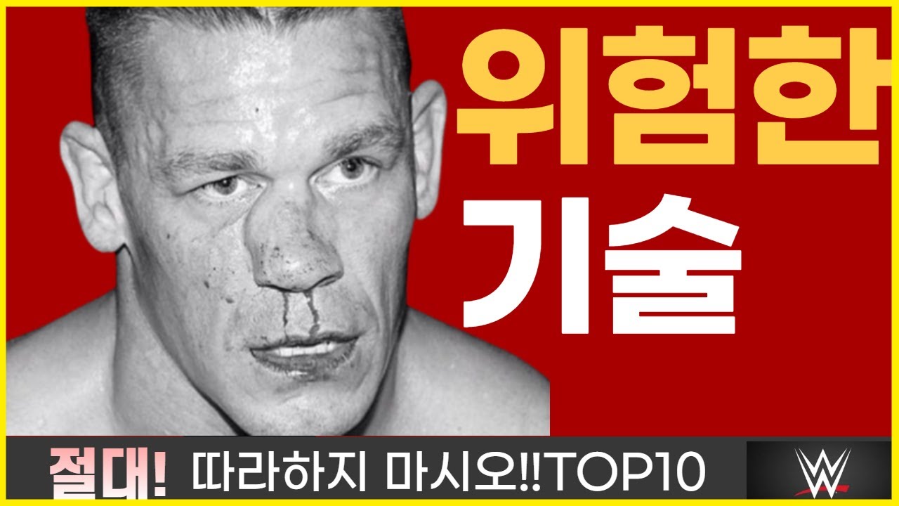 WWE가 금지했었던 위험 기술 [TOP10]