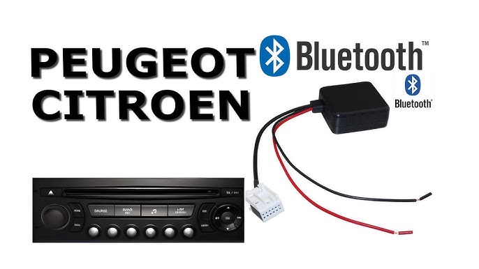 Install Audio AUX Cable and activate with Diagbox (PP2000 or Lexia) on  Peugeot Citroen RD4 Radio CD 