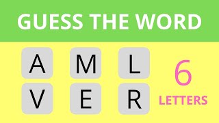 Guess the Jumbled Word by Using the Hint! – Easy – Part 2