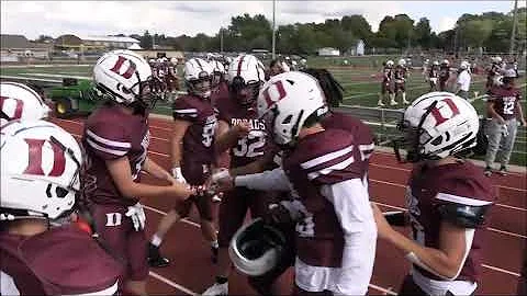 Dexter 2023 LB Niko Michos with a nice forced fumb...