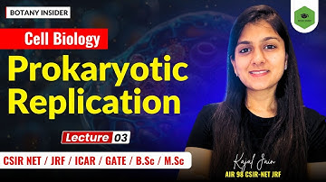 Prokaryotic Replication- part 3 - Molecular Biology I CSIR-UGC-NET Lifesciences