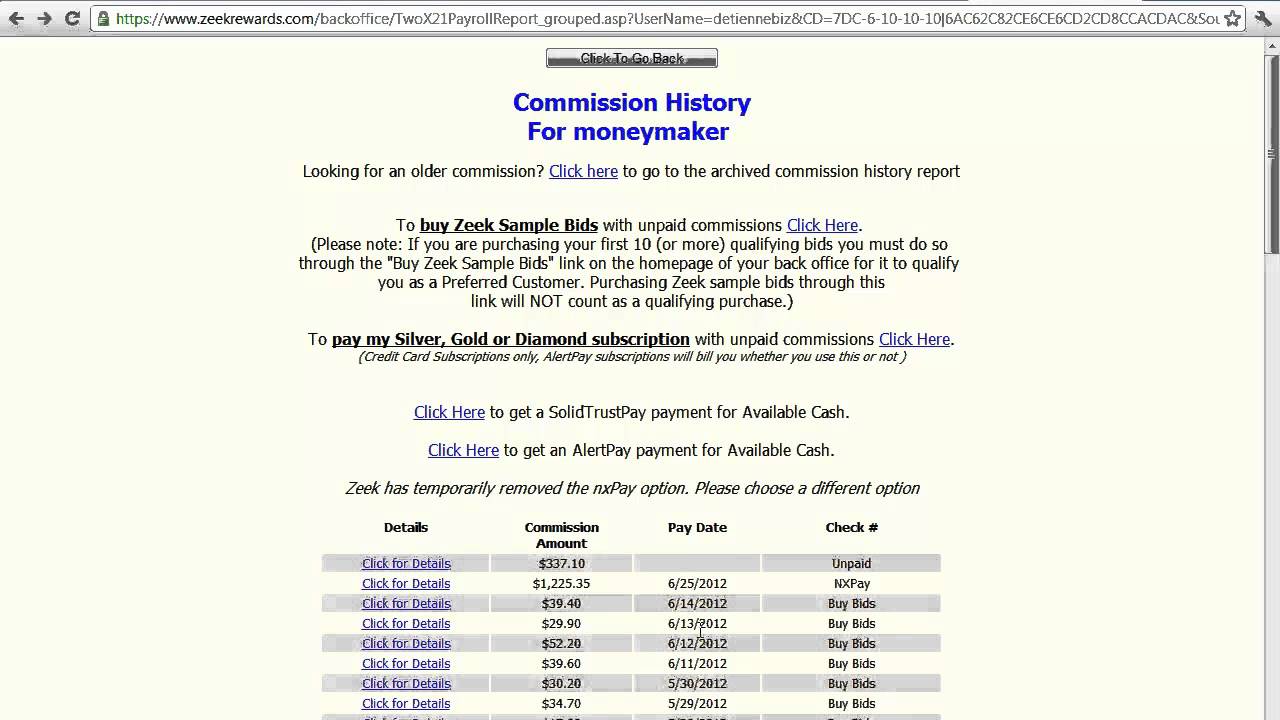Zeekrewards Subscription Payment