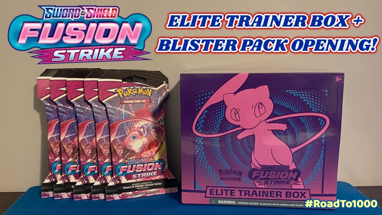 FUSION STRIKE IS HERE!! Elite Trainer Box + Blister Packs Pokemon