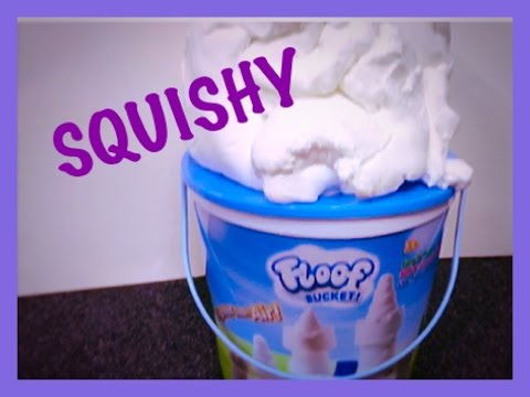 Unboxing squishy Floof Bucket - molding material- squishy toy 