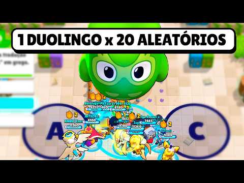 20 RANDOM PLAYERS vs 1 DUOLINGO 😱 Brawl Stars