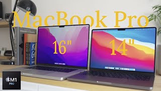 MacBook Pro 14” vs 16” MacBook Pro M1  Which one? It's all about size!