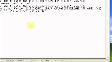 1. Use HyperTerminal console to Router.avi