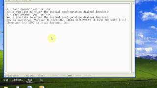 1. Use HyperTerminal console to Router.avi
