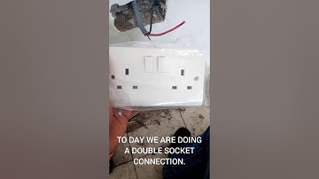 How to connect a double socket.