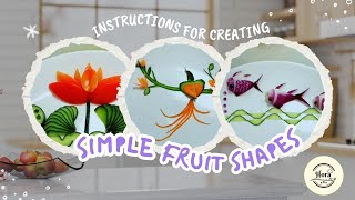 Instructions for creating simple fruit shapes #shorts #mukbang #hora