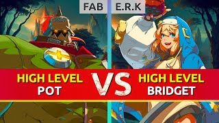 GGST ▰ FAB (Potemkin) vs E.R.K (Bridget). High Level Gameplay