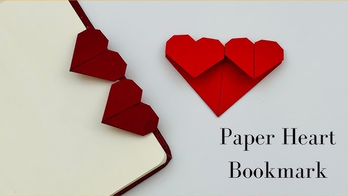 Clip Book Mark Heart Shaped With Ribbon Bow Large Heart Journal Clip Page  Marker