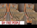 RunwaydoneMYWAY | FREE PEOPLE DIY Dress | No sewing