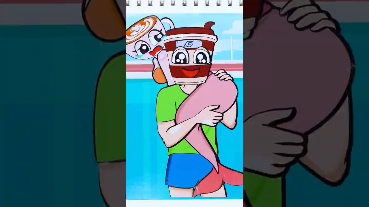 BRAINROT Cappuccino Assassino and Mermaid Princess Ballerina Cappuccina | Sticker Book