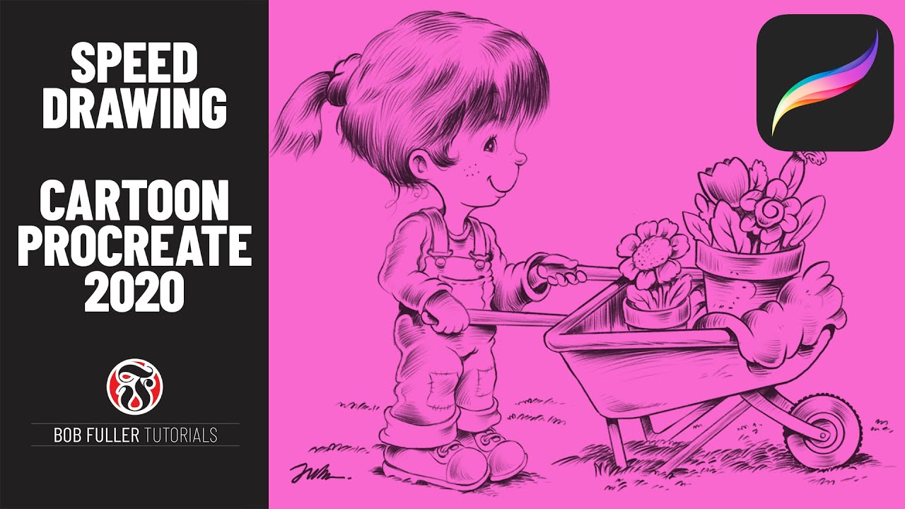 Speed Drawing Cartoon Procreate 2020 | Speed Art Drawing Cartoon