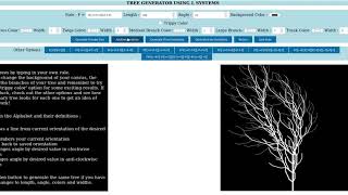 L system tree generator using p5.js