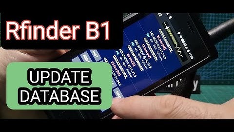 LEARNING Rfinder B1, Refresh DMR/Analogue Database