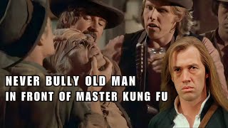 Never Bully Old Man In Front Of This Master Kungfu David Carradine Resimi