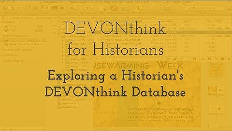 Exploring a Historian