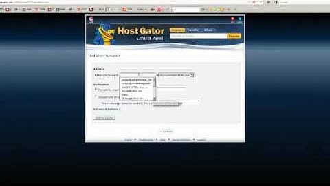 Setting Up E-mail and Forwarding E-mail on HostGator