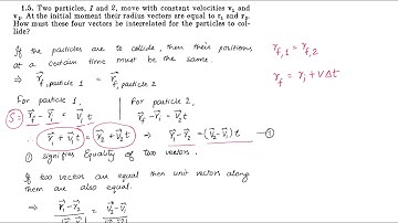 Uncle Irodov : Solution, Problems in General Physics, Mechanics, Problem 1.5, Advanced Physics