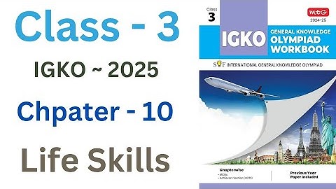 IGKO General Knowledge Olympiad 2025  | Class - 3 | C - 10 | Life Skills | By - Sudhir Sir