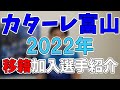 カターレ富山の2022年移籍加入選手(1月7日発表分まで)を調べて紹介してみた