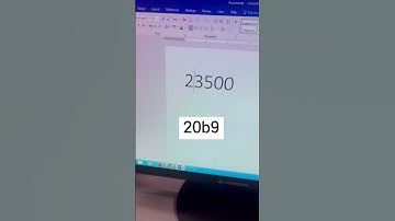 Indian Rupee Symbol In Microsoft Word #shorts #ytvideosshort #excelwalesir #mswordtips #mswordtips