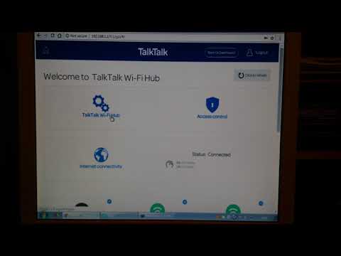 Web admin interface of the TalkTalk Wi-Fi Hub Wireless router. How do you turn off wifi?