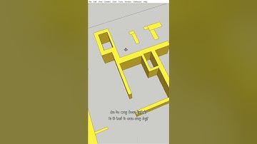 Sketchup Plugin(스케치업 루비[플러그인])(Delete coplanar edges) #shorts