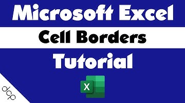 Excel Cell Borders Tutorial